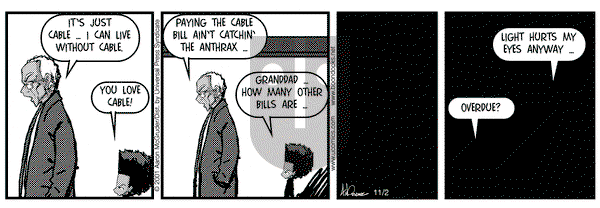 The Boondocks on Friday November 2, 2001 Comic Strip