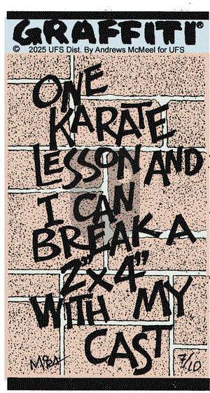 Graffiti on Thursday July 10, 2025 Comic Strip