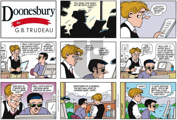 Doonesbury on Sunday July 4, 1999 Comic Strip