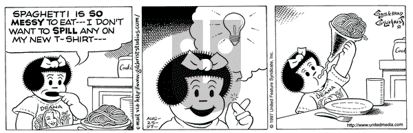 Nancy on Monday August 25, 1997 Comic Strip