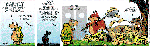 Over the Hedge on Tuesday September 18, 2018 Comic Strip