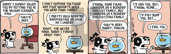 Pooch Cafe on Friday January 2, 2015 Comic Strip