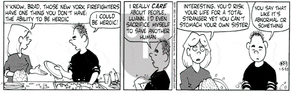 Luann on Saturday January 5, 2002 Comic Strip
