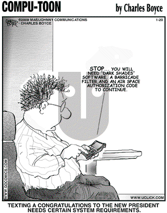 Compu-toon on Tuesday January 20, 2009 Comic Strip