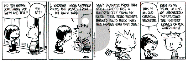 Calvin and Hobbes on Friday December 30, 1988 Comic Strip