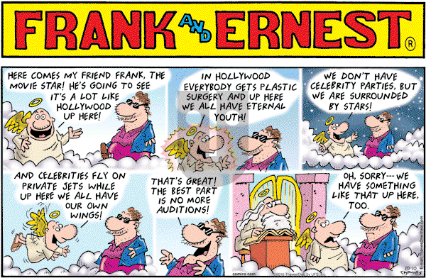 Frank and Ernest on Sunday October 10, 2010 Comic Strip