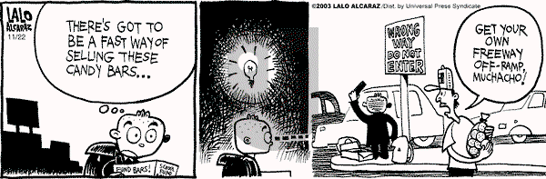 La Cucaracha on Friday January 16, 2004 Comic Strip