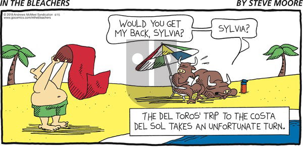 In the Bleachers on Sunday April 15, 2018 Comic Strip