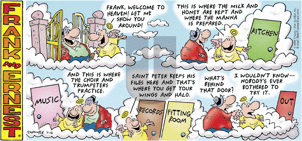 Frank and Ernest on Sunday July 16, 2006 Comic Strip