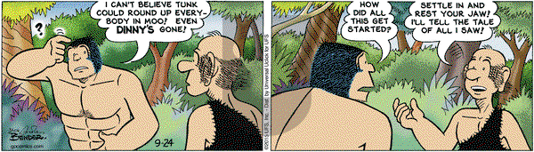 Alley Oop on Thursday September 24, 2015 Comic Strip