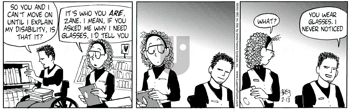 Luann - Wednesday February 13, 2002 Comic Strip