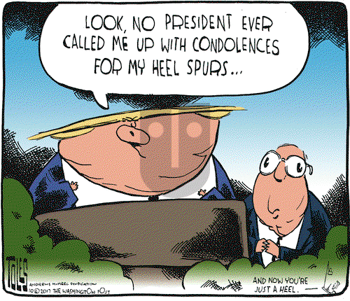 Tom Toles on Friday October 20, 2017 Comic Strip