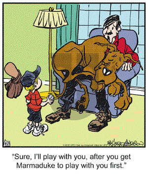 Marmaduke on Tuesday August 21, 2012 Comic Strip