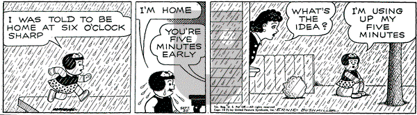 Nancy on Monday September 20, 1971 Comic Strip
