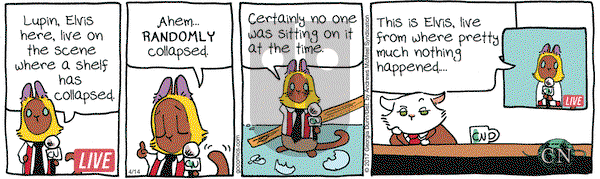 Breaking Cat News on Friday April 14, 2017 Comic Strip