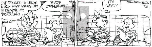 The Grizzwells on Saturday October 18, 2003 Comic Strip