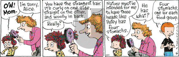Cul de Sac on Wednesday February 21, 2018 Comic Strip