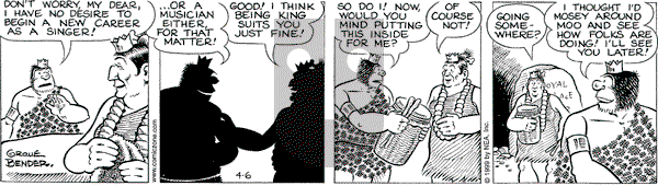 Alley Oop on Tuesday April 6, 1999 Comic Strip