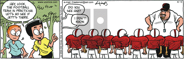 Cleats on Monday October 11, 2004 Comic Strip