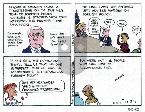 Ted Rall on Wednesday February 5, 2020 Comic Strip