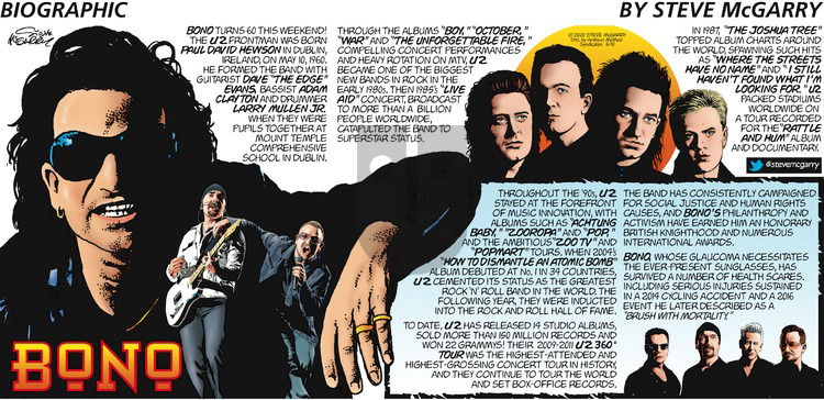 Biographic on Sunday May 10, 2020 Comic Strip