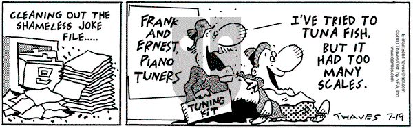 Frank and Ernest on Wednesday July 19, 2000 Comic Strip