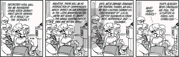 Doonesbury on Friday June 26, 1981 Comic Strip