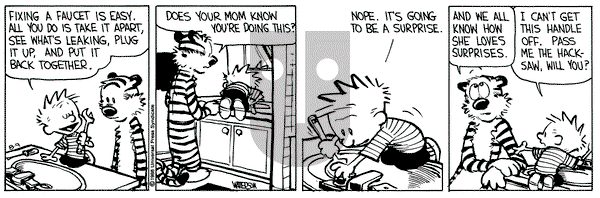 Calvin and Hobbes on Tuesday August 9, 1988 Comic Strip