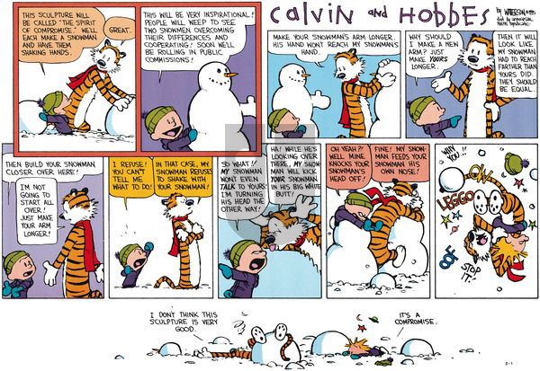 Calvin and Hobbes on Sunday February 1, 2015 Comic Strip