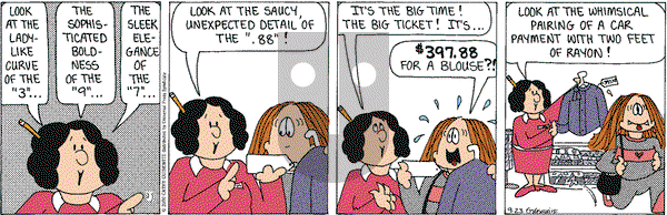 Cathy Classics on Thursday August 12, 2004 Comic Strip