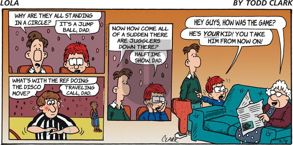 Lola on Sunday February 8, 2009 Comic Strip