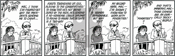 Doonesbury on Wednesday December 24, 1975 Comic Strip