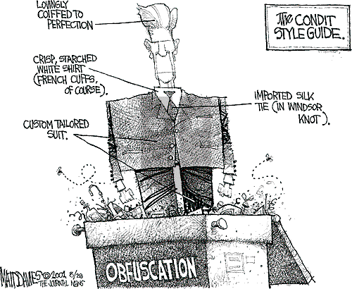 Matt Davies on Monday August 27, 2001 Comic Strip