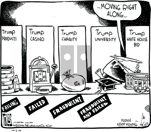 Tom Toles on Saturday October 1, 2016 Comic Strip
