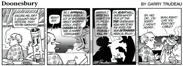 Doonesbury on Wednesday March 27, 1996 Comic Strip