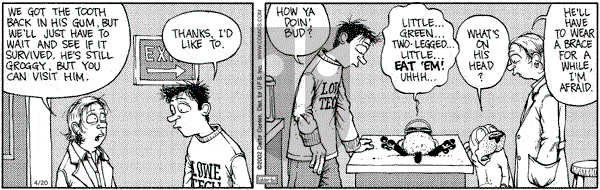 Get Fuzzy on Saturday April 20, 2002 Comic Strip