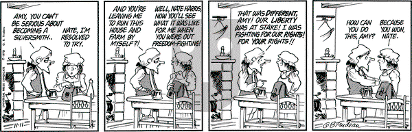 Doonesbury on Tuesday November 11, 1975 Comic Strip