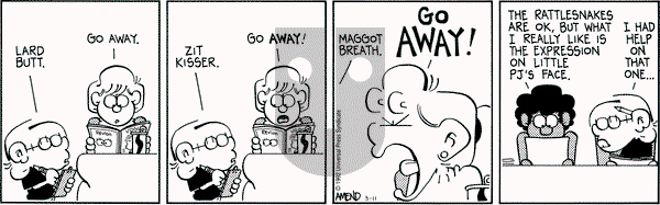 FoxTrot on Wednesday March 11, 1992 Comic Strip