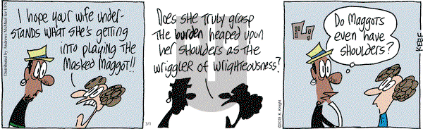 The Knight Life on Friday March 1, 2019 Comic Strip