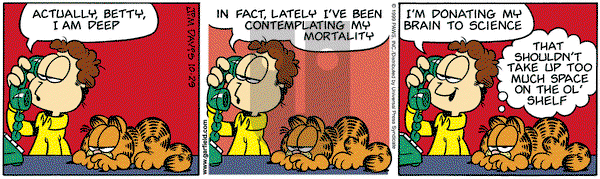 Garfield on Friday October 29, 1999 Comic Strip