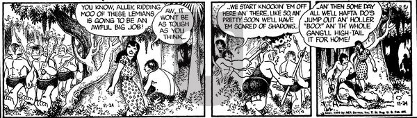 Alley Oop on Wednesday November 24, 1954 Comic Strip