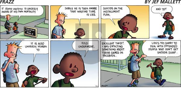 Frazz on Sunday July 1, 2012 Comic Strip