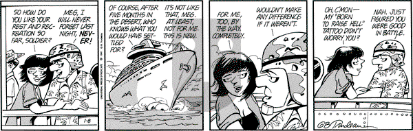 Doonesbury on Tuesday January 8, 1991 Comic Strip