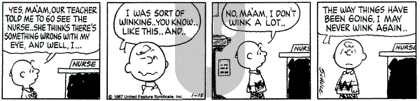 Peanuts on Thursday January 15, 1987 Comic Strip