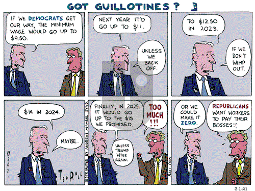 Ted Rall on Monday March 1, 2021 Comic Strip