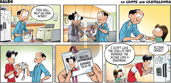 Baldo on Sunday April 21, 2019 Comic Strip