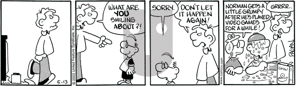 Drabble on Tuesday May 13, 2003 Comic Strip