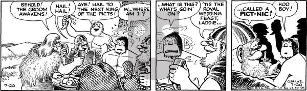 Alley Oop on Friday July 20, 1973 Comic Strip