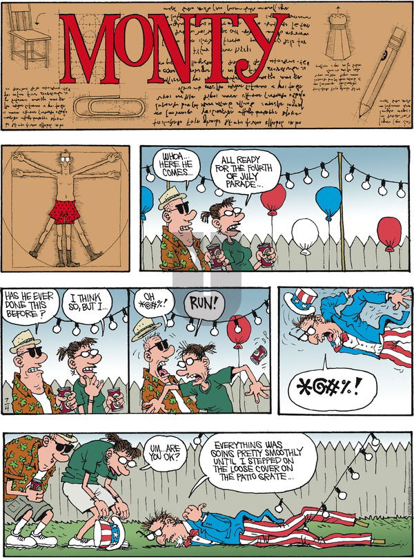 Monty on Sunday July 4, 2021 Comic Strip