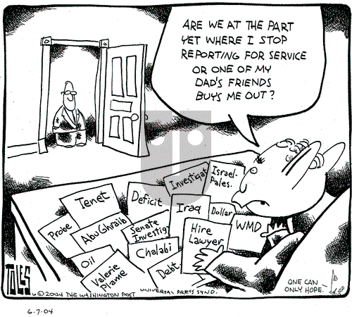 Tom Toles on Monday June 7, 2004 Comic Strip